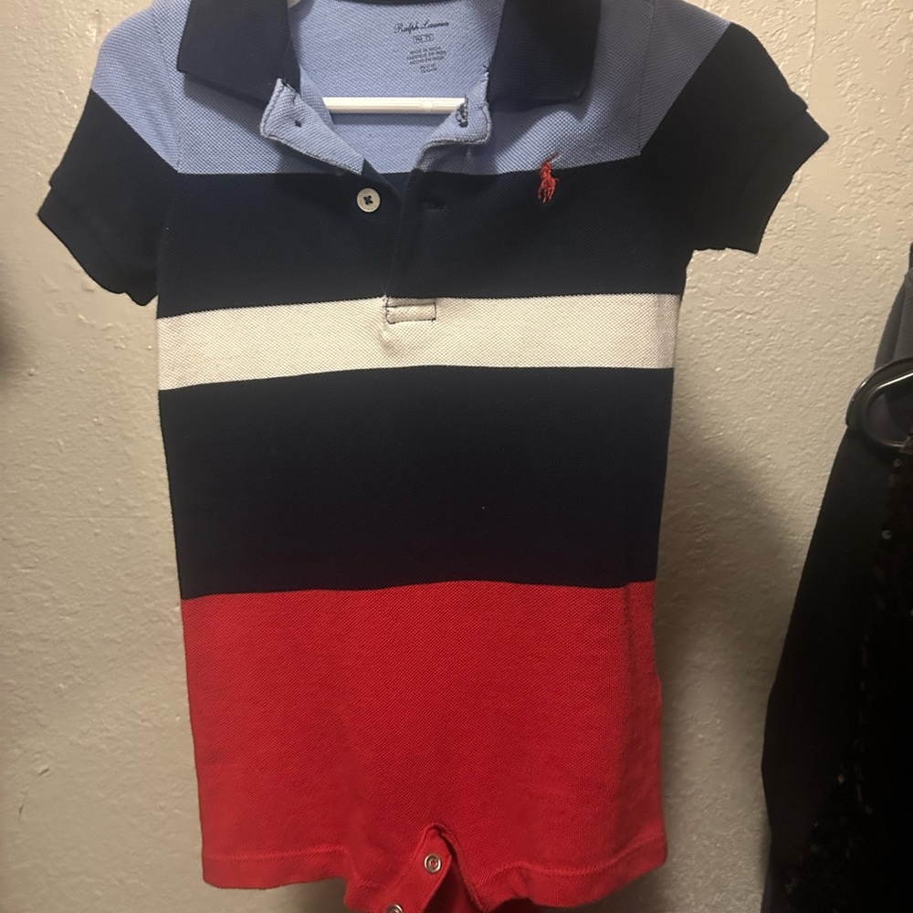 Ralph Lauren Kids Polo - Navy, White, Red